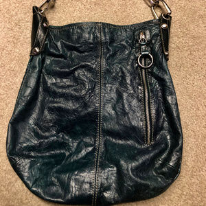 B. Makowsky Navy Shoulder Bag